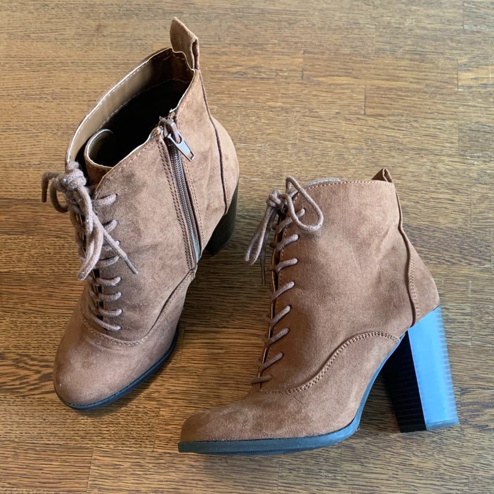 Brown Suede Ankle Boots